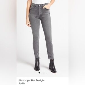 Agolde Nico high waisted straight leg jeans